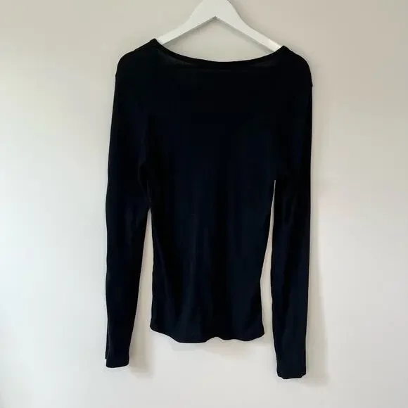 Black Michael Stars Long Sleeve T shirt - Picture 2 of 7